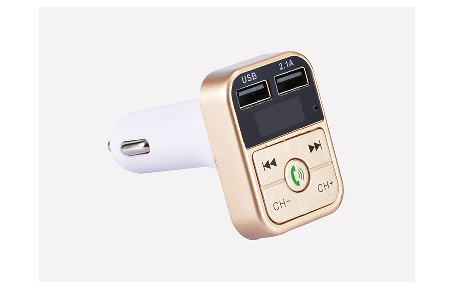 Antique White B2 car Bluetooth MP3 hands-free phone car MP3 player FM transmitter car charger receiver car charger