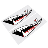1 Pair 59'' Shark Mouth Tooth Teeth Sticker PVC Exterior Decal For Car Side Door - Auto GoShop