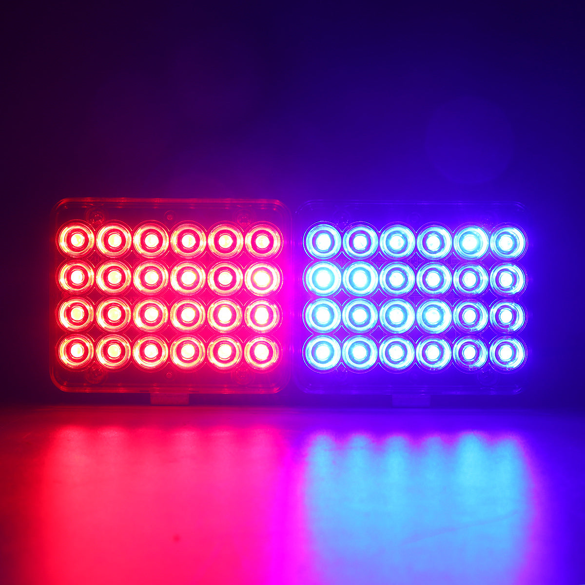 Blue Violet 12V LED Recovery Light Bar Car Amber Emergency Flashing Strobe Beacon Truck Lamp