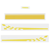 Sandy Brown 5pcs Universal Car Side Body Graphics Long Stripe Vinyl Decals Decor Sticker DIY