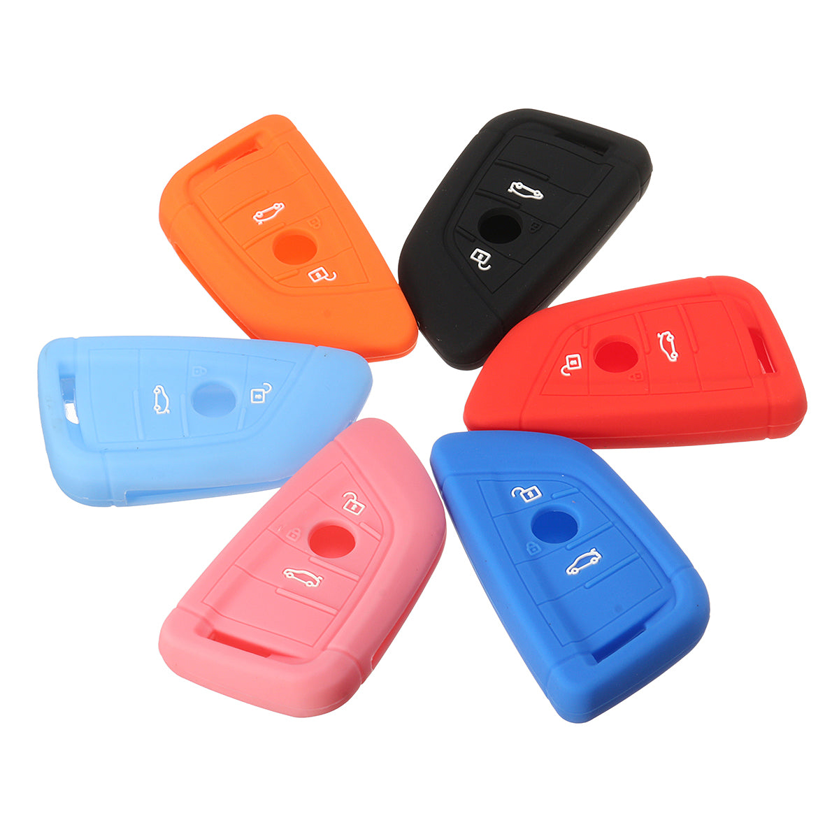 3Button Silicone Case Shell Cover Remote Key Case Fit For BMW X5 X6 - Auto GoShop