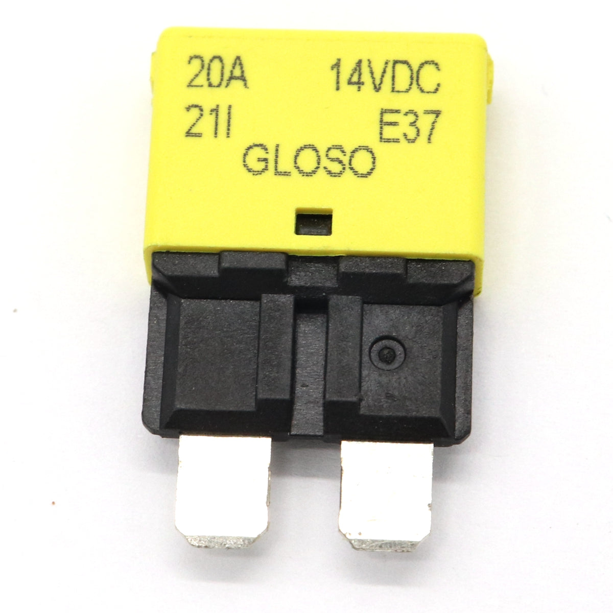 Light Goldenrod DC 28V 5-30A Reettable Circuit Breaker Fuse Reset Blade for Marine Automotive
