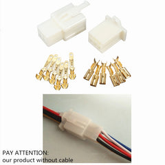 Tan 5sets 6 Way 2.8mm Connector Terminal Kit For Car Motorcycle Pin Blade Scooter ATV