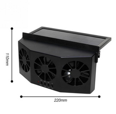 Black 3 Cooler Car Fan Solar Energy Cooling Vent Exhaust Portable Safe Auto