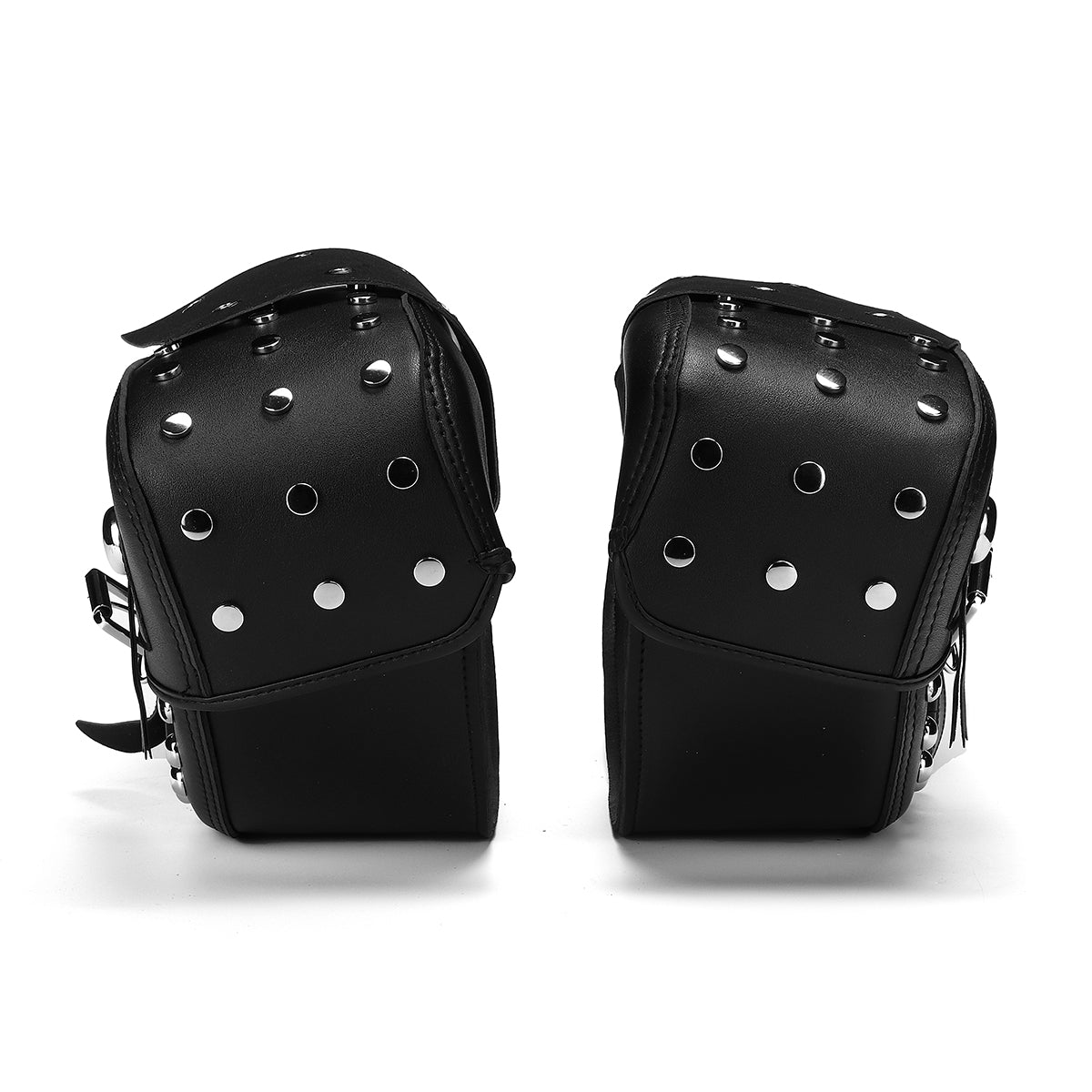 Black Motorcycle PU Leather Saddlebags Side Bag For Harley Sportster 1200XL 883
