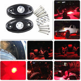 Universal Red LED Car Lights 4 pcs Set