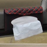 Caja de pañuelos montada en parasol para coche