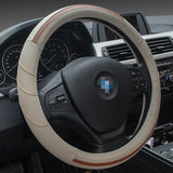 38CM Car Steering Wheel Covers Four Seasons Universal Leather Car Cover - Auto GoShop