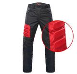 Pantalones de moto resistentes al viento con rodilleras protectoras