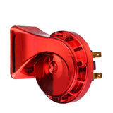 Orange Red 12V 115dB Snail Air Horn Siren Loud Waterproof For Truck Motorcycle Car Universal