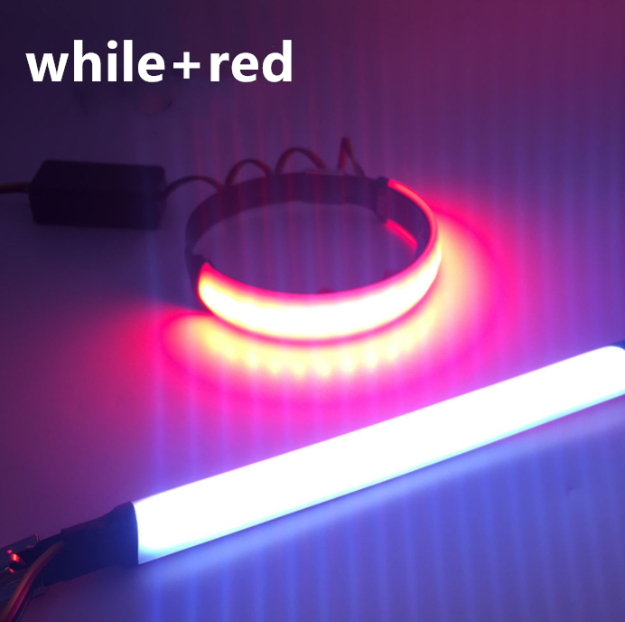 Hot Pink Two-color motorcycle modified turn signal front shock absorber LED ring turn signal modified LED turn light ring