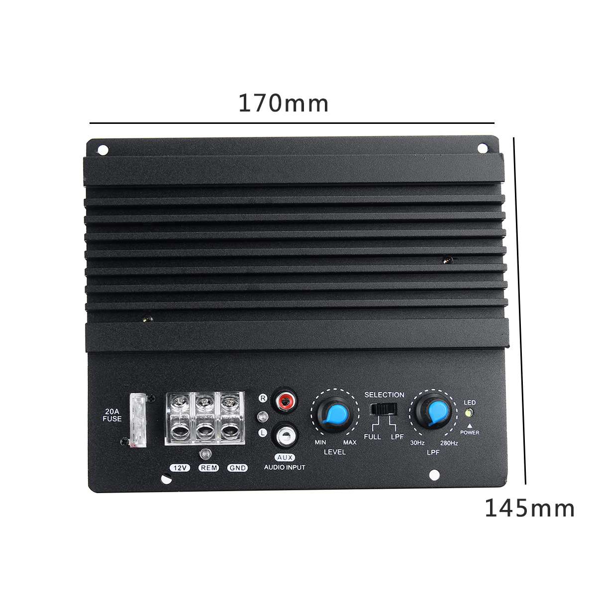 12 V 600 W Mono Car Audio Subwoofer Amplifier Board