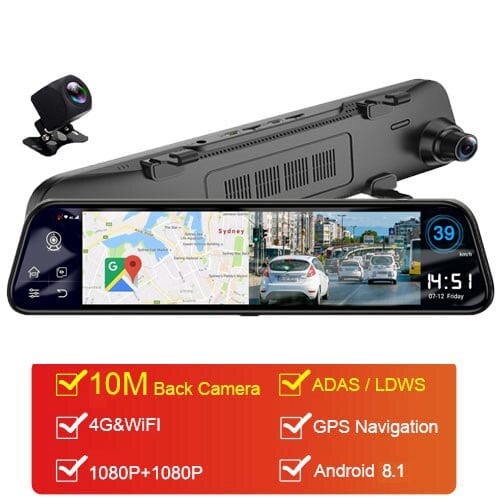 Touchscreen-Dash-Kamera für Autos