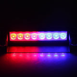 Blue Violet Car LED RGB 16 Color Solar Remote Control Warning Emergency Strobe Light  Anti-tailing 12V 8W