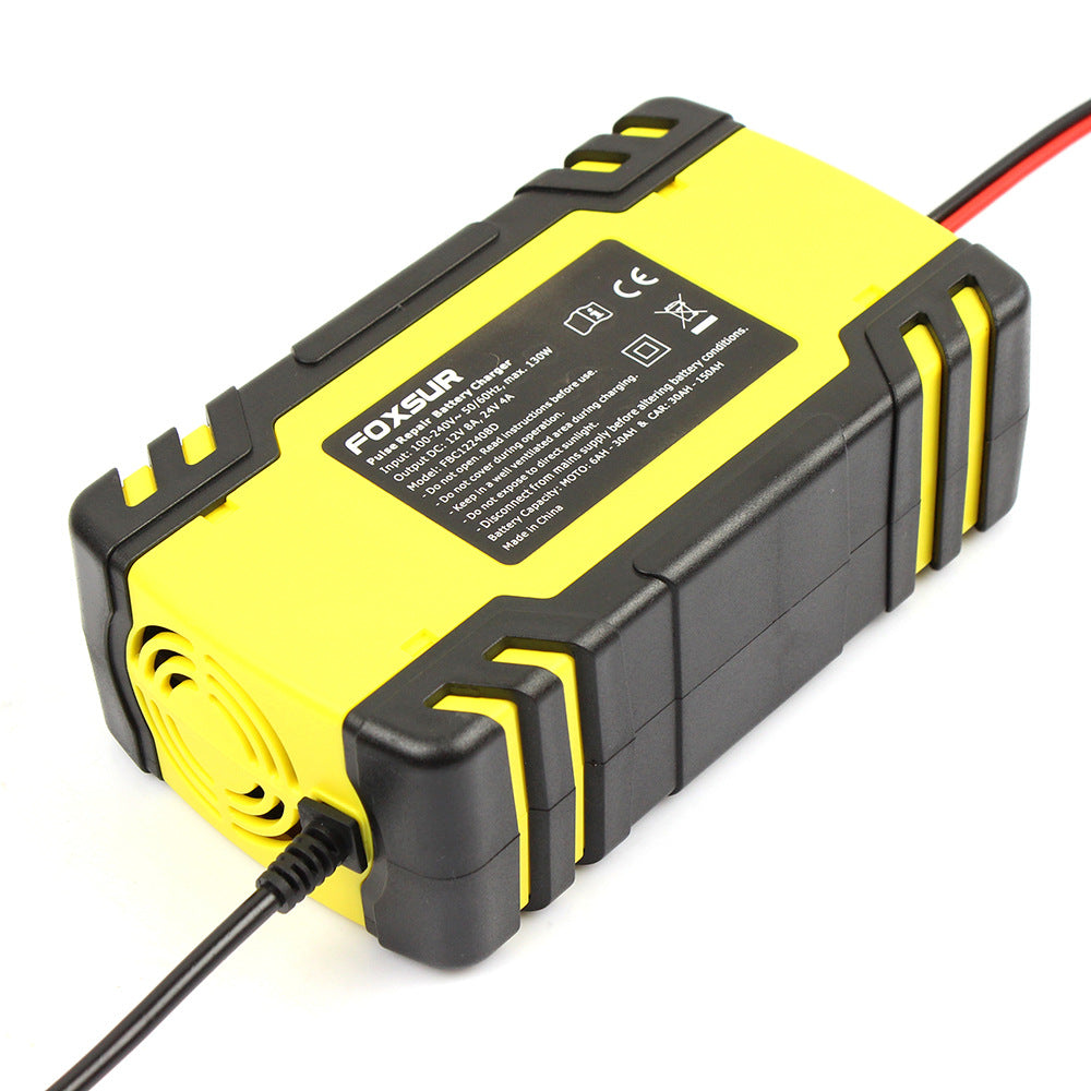 Light Goldenrod Motorcycle pulse battery charger