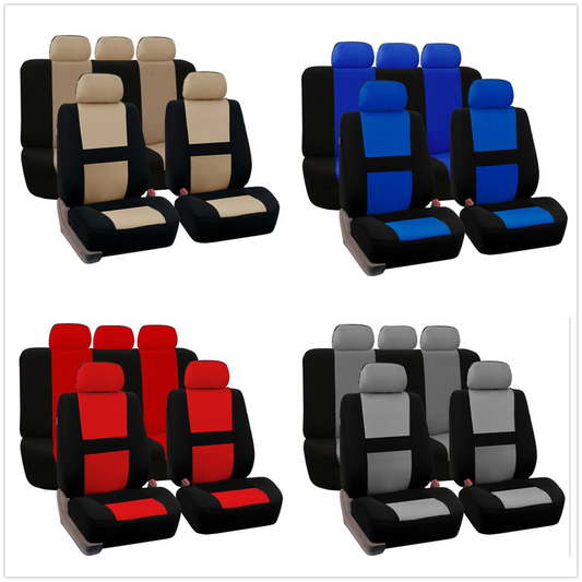 Universal Car Five Seat Cover Full Set Washable Pet Front Rear Seat Protectors - Auto GoShop