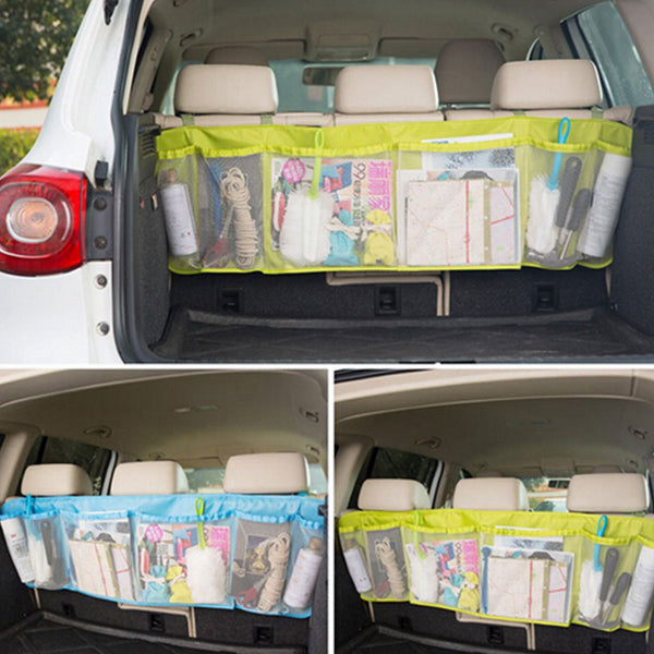 Adjust Car Seat Back Tidy Organiser Multi Pocket Travel Storage Bag Holder Hanging - Auto GoShop