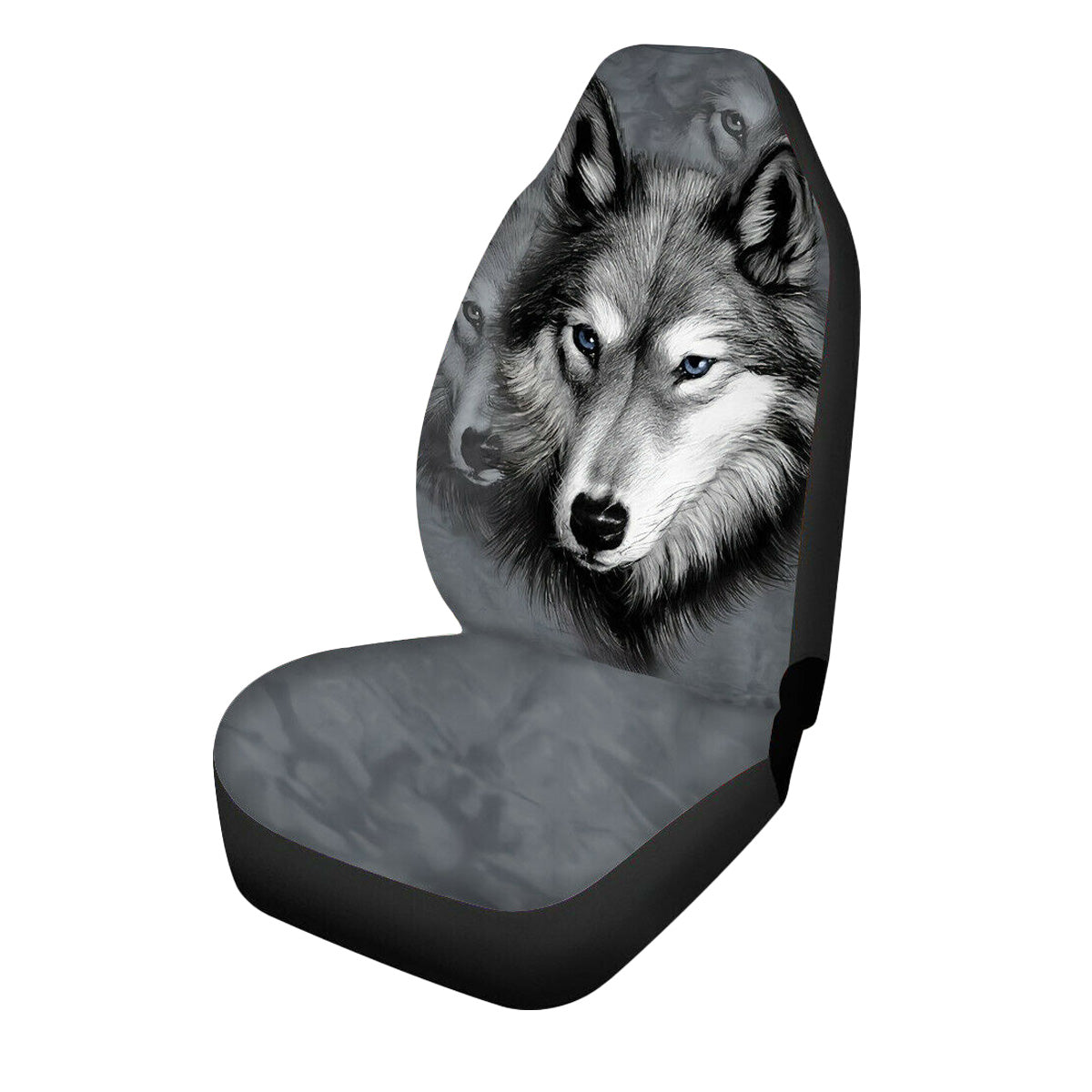 Universal Car Seat Covers Front Seat Protector Animal pattern wolf / butterfly - Auto GoShop
