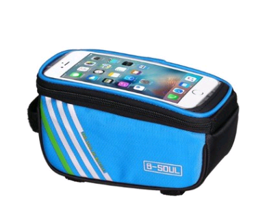 Dodger Blue Bicycle bag touch screen mobile phone bag car tube bag car beam bag upper tube bag tool bag bag riding equipment