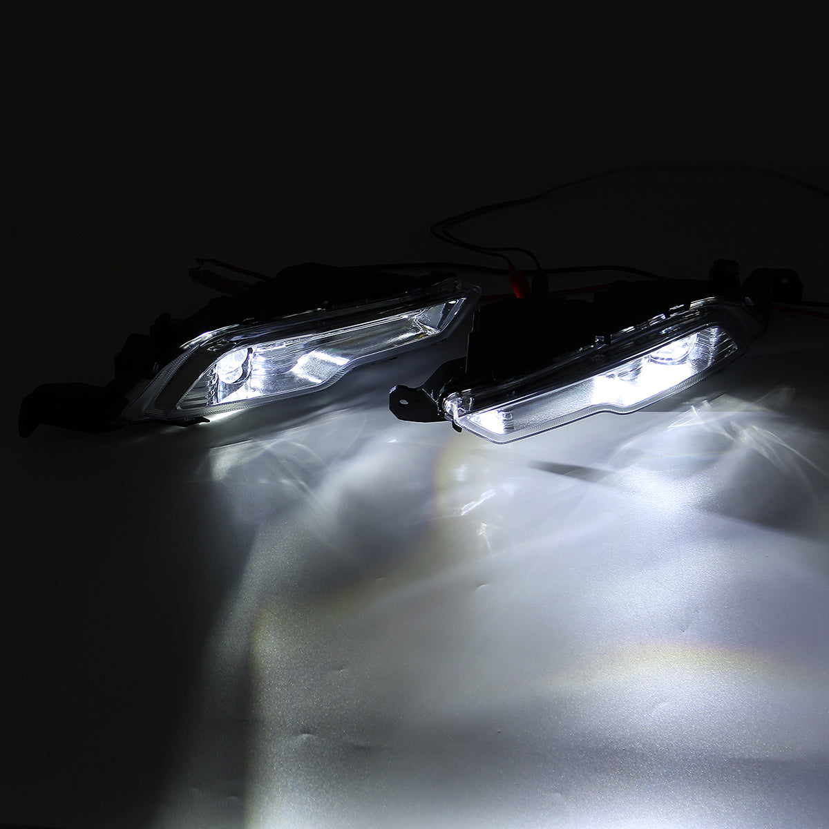 Light Steel Blue 2Pcs Car LED Fog Lights Kit For Ford Fusion Modeo Explorer Sport
