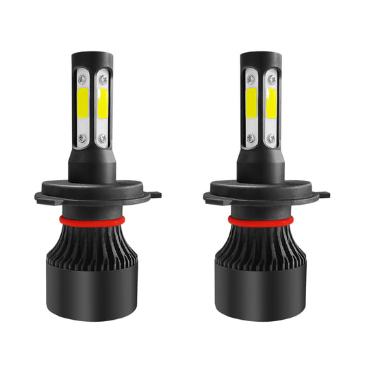 Firebrick S2 4 Sides COB LED Car Headlights Bulbs H4 H7 H11 9005 9006 9007 50W 6000LM 3D 360 Degree Fog Lamp 6000K