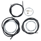 Dark Slate Gray Motorcycle Clutch Brake Throttle Cable Accessories Kit Universal