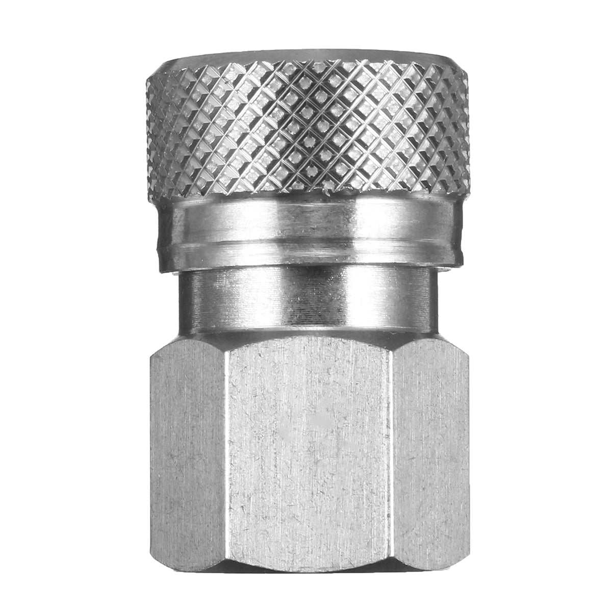 Light Gray Paintball PCP 1/8 NPT Stainless Steel Female Connector Quick Disconnect Adapter