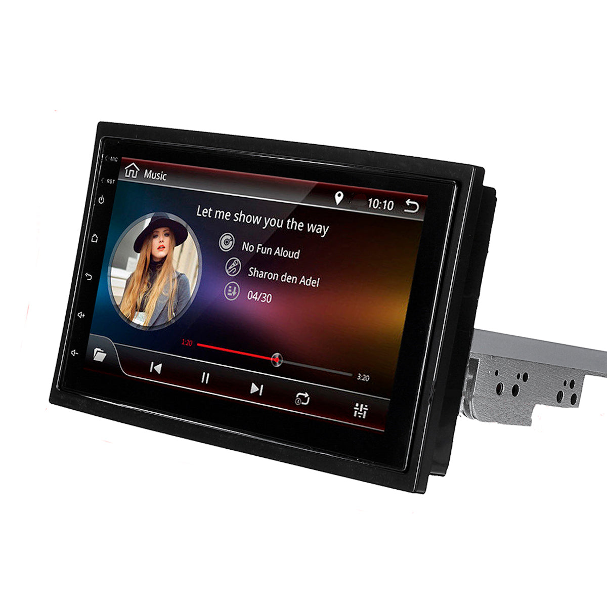 7 Inch 1 Din Android 8.1 Car Stereo Radio Multimedia Player Adjustable Screen Quad Core 1GB+16GB GPS Wifi bluetooth FM - Auto GoShop