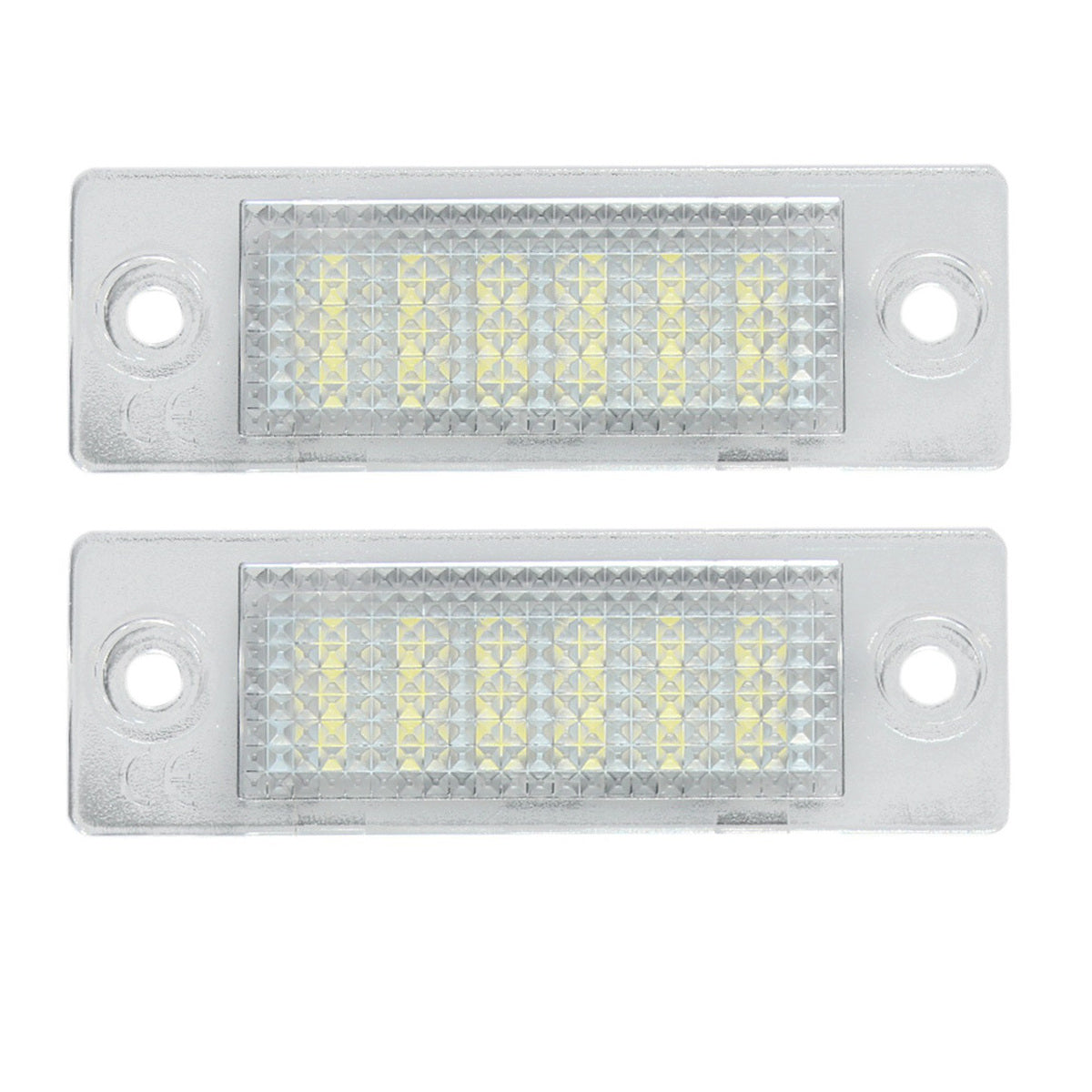 Gray 2x LED License Number Plate Light for VW Caddy T5 Golf Passat