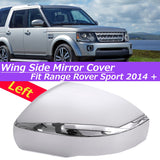 Car Left/Right Rearview Mirror Cover White for Range Rover Sport 2014+ - Auto GoShop