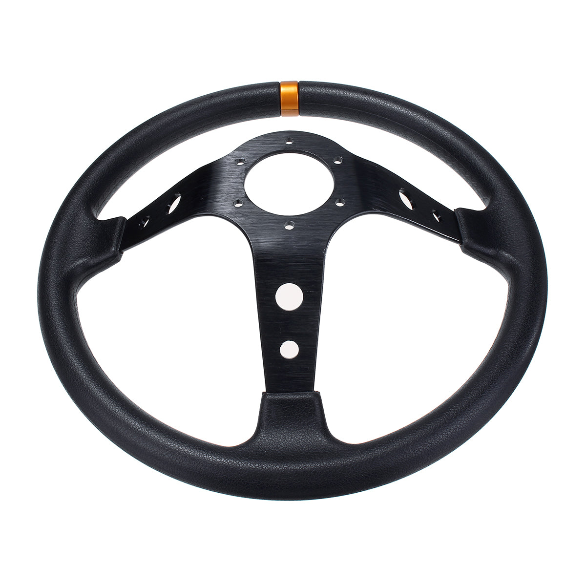 350mm Deep Dish 6 Bolt Wheels Car Racing Drifting Steering Wheel - Auto GoShop