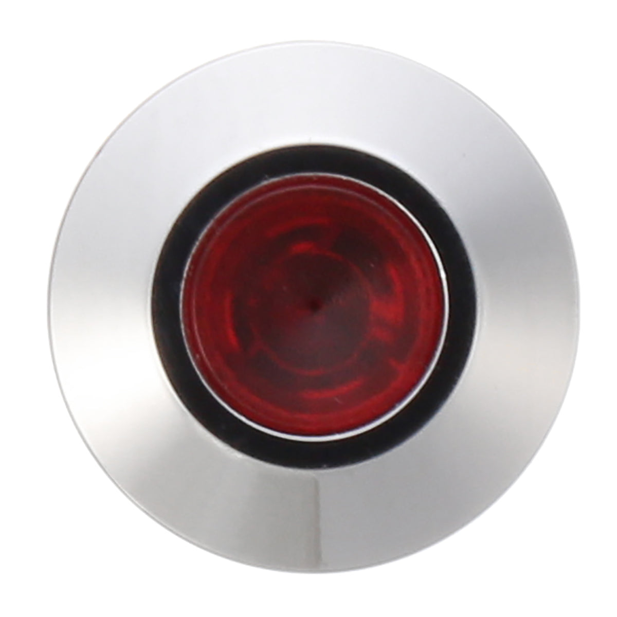 Dark Red 12V Metal 8mm LED Panel Dash Lamp Warning Light Indicator Waterproof