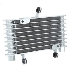 Dim Gray Motorcycle Modified Large Oil Cooler Radiator And Fan Combination Package