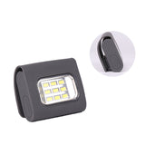 Dim Gray 4 Modes 9 LED Magnetic Clip Work Light Constantly Bright Flashlight USB Rechargeable Motorcycle Lamp Outdoor