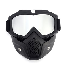Dark Slate Gray Motorcycle Helmet Mask Shield Goggles Open Face Bike Motocross Eyewear Motorbike