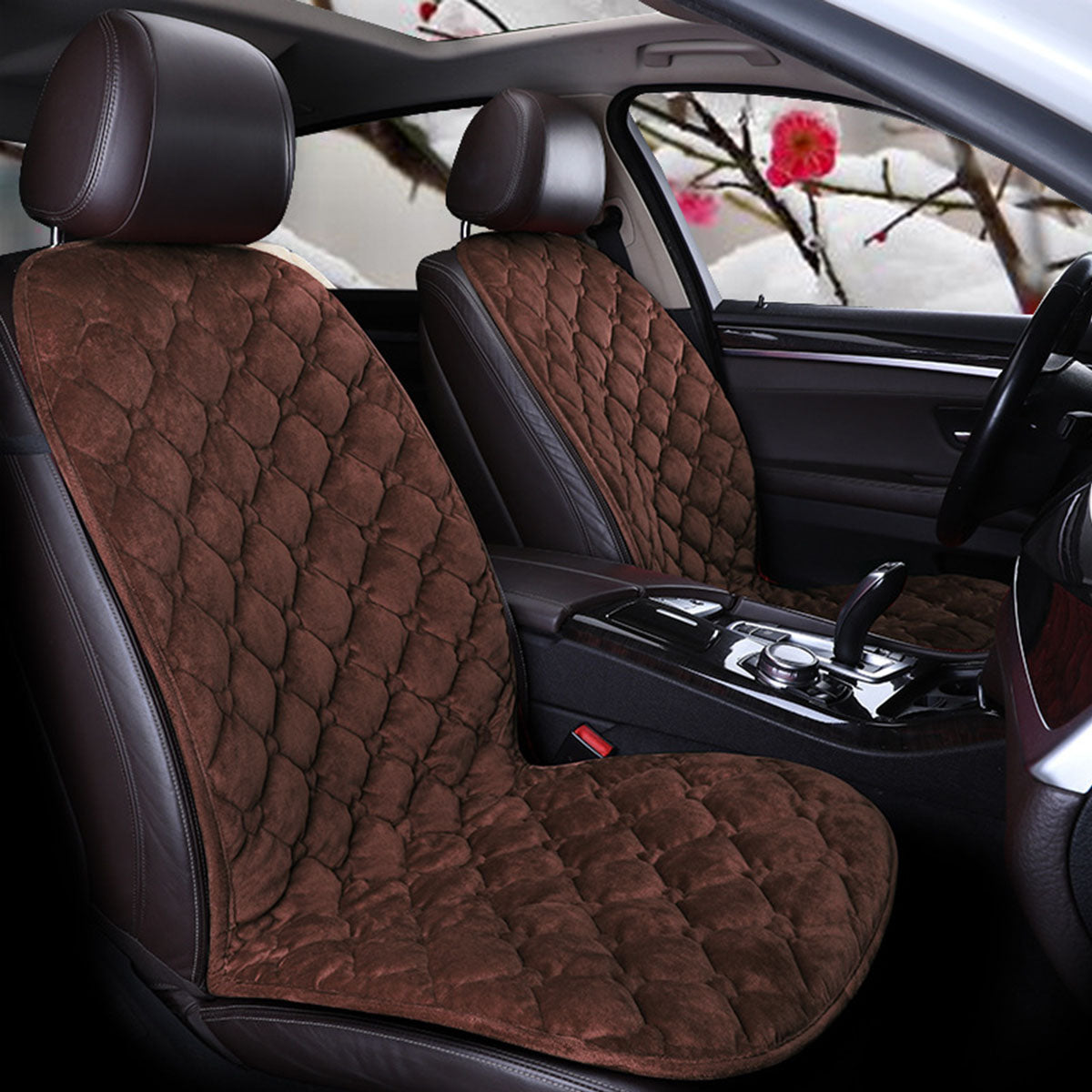 1PC Car Warm Seat Cushion Winter Plush Comfortable Universal Seat Protection Pad - Auto GoShop