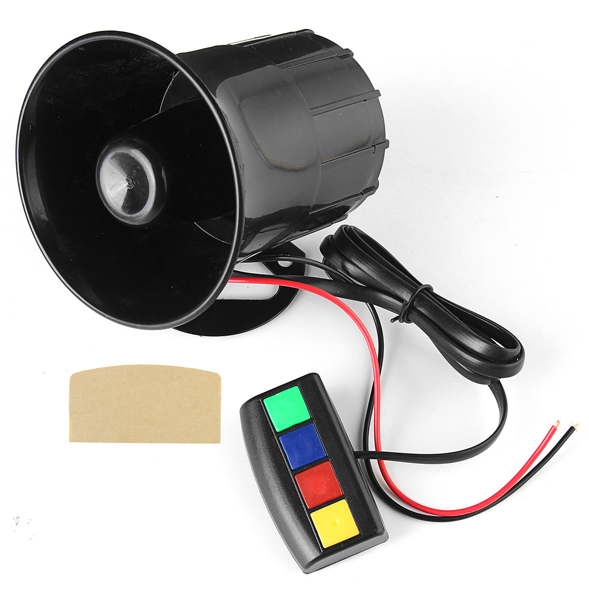 Tan 4 Sound Loud 110dB 30W 12V Alarm Fire Horn Siren Speaker For Car Motorcycle RV
