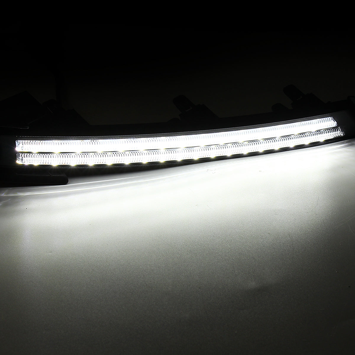 LED DRL Daytime Running Lights Turn Signal Lamp with Fog Light Bezel for Mazda CX-5 CX5 2017 2018 - Auto GoShop
