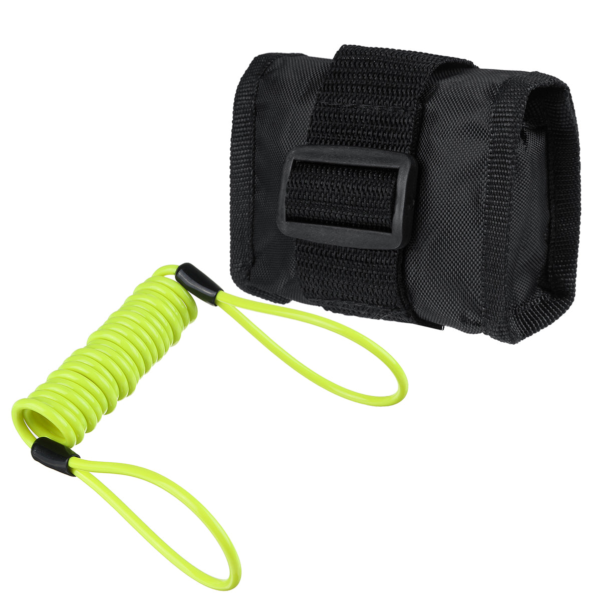 1.5m/5ft Reminder Cable With Alarm Lock Bag For Motorcycle Bike 5 Color - Auto GoShop