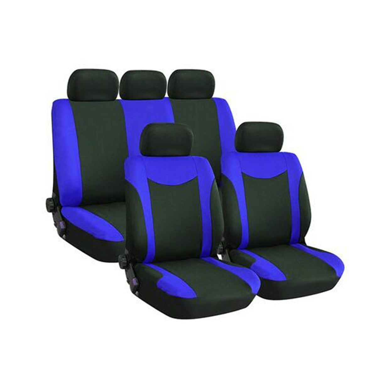 Universal Car Seat Cover Full Set 9Pcs Front & Rear Seat Cushion Protector - Auto GoShop