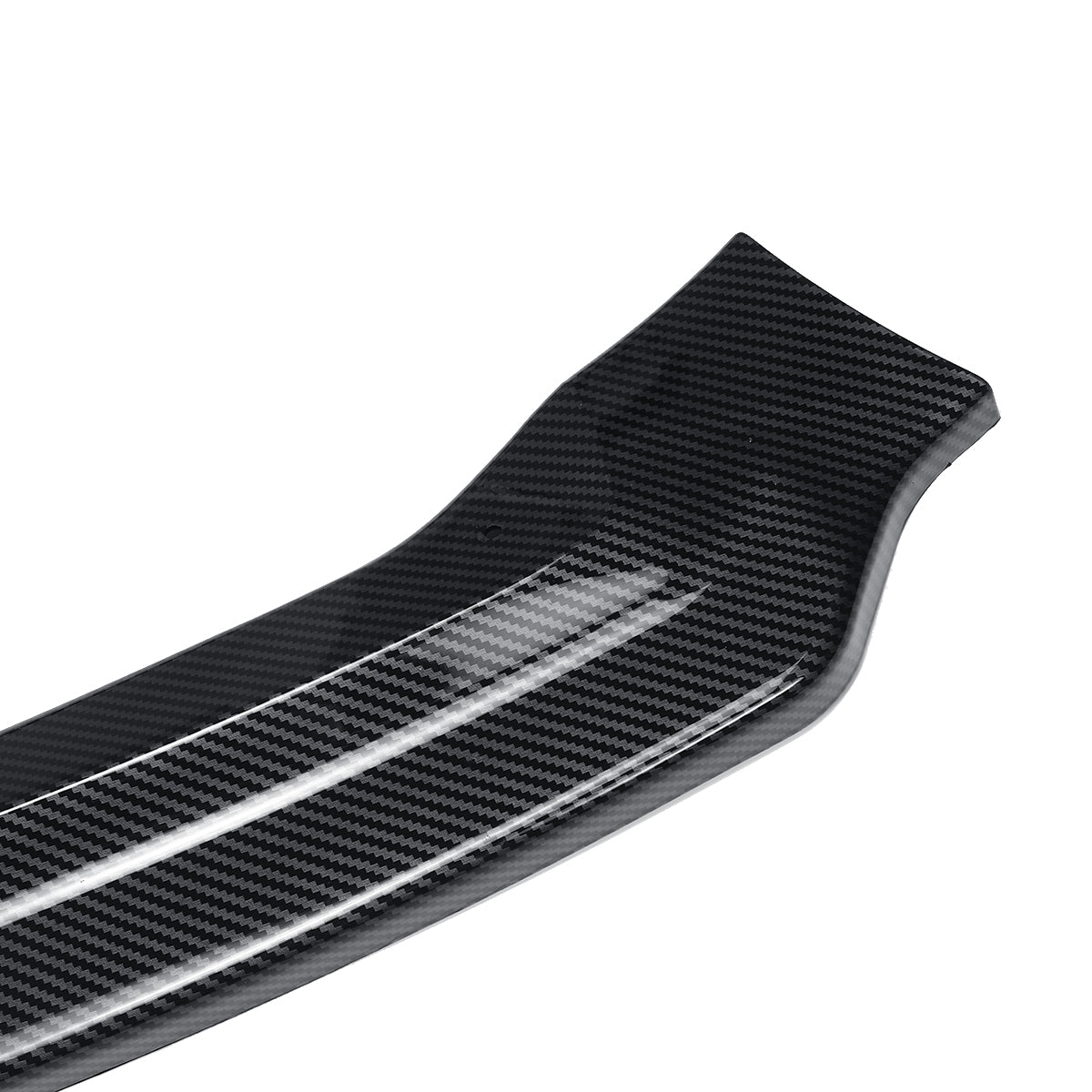 Carbon Fiber Look Front Bumper Lip Spoiler Cover Trim 3PCS For Audi A4 B9 Sedan 2017-2018 - Auto GoShop