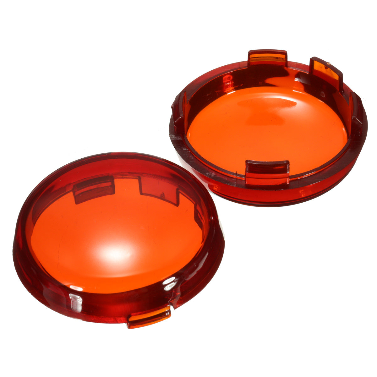 Orange Red Motorcycle Turn Signal Light Lens Cover For Harley Dyna Softail Sportster 1986-2015