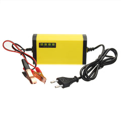 Goldenrod 12V 2AH-20AH Smart Automatic ABS Battery Charger US/EU Plug For Car Motorcycle