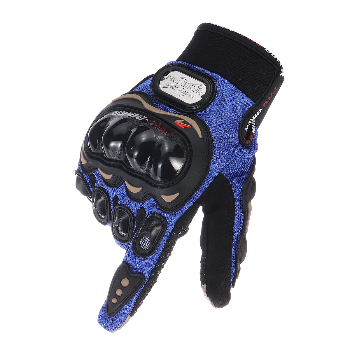 Dark Slate Blue Off-road Riding Full Finger Gloves Touch Screen Motorcycle MTB Bicycle Bike Sport Warm Blue