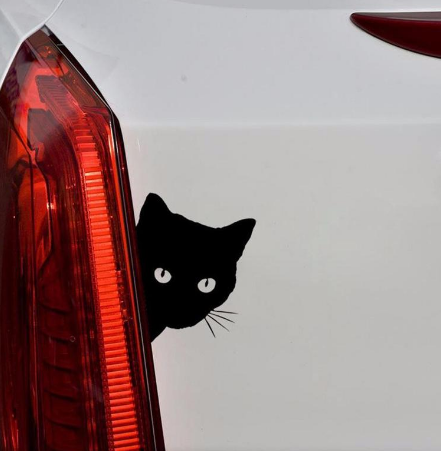 Black The rear window of the foreign trade will move. The rear window cat's rear window wiper is suitable for reflective car stickers and stickers.