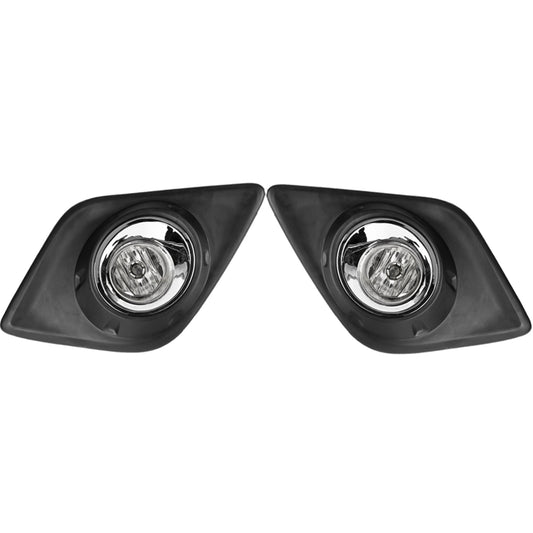 Dark Slate Gray 2Pcs Car Front Bumper Fog Light Lamps With Harness Wiring For Toyota Hilux Revo M70 M80 2015-2018