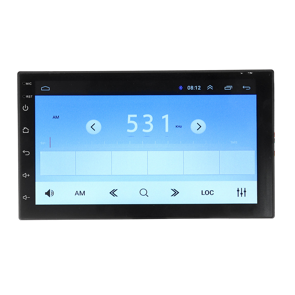 Pale Turquoise 7'' For Android 8.1 Car Stereo Radio Double 2DIN Quad Core 1+16GB WIFI GPS FM RDS