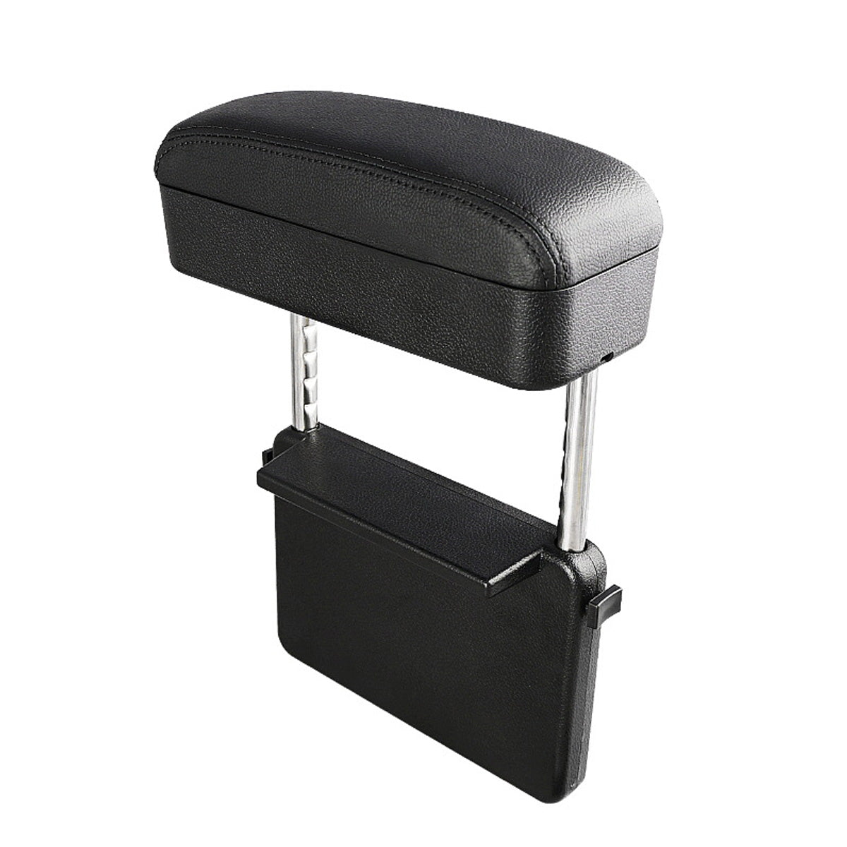 5 Colors Universal Car Armrest Storage Box Case Seat Elbow Support Adjustable Height Leather Center Console Wireless Charger - Auto GoShop
