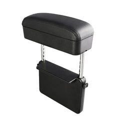 5 Colors Universal Car Armrest Storage Box Case Seat Elbow Support Adjustable Height Leather Center Console Wireless Charger - Auto GoShop