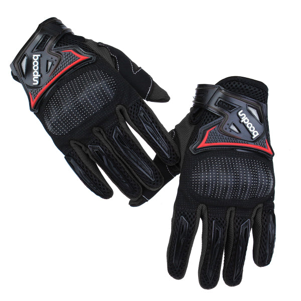 Black Motorcycle Gloves Full Finger Knight Riding Motorcross Sports Gloves Cycling Washable M L XL